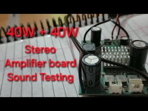 Testing of CS8673E ic Amplifier board | 40w +40w Stereo Amplifier board details