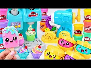 Ultimate Rainbow Dumpling Toy Playset, Satisfying Unboxing Ice Cream Play Doh Colors