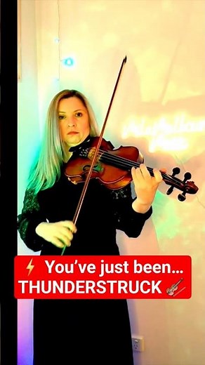 ⚡ Thunderstruck – AC/DC | Epic Violin Cover 🎻 #acdc #thunderstruck #violincover