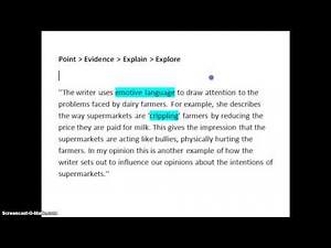 How Write a PEE Paragraph