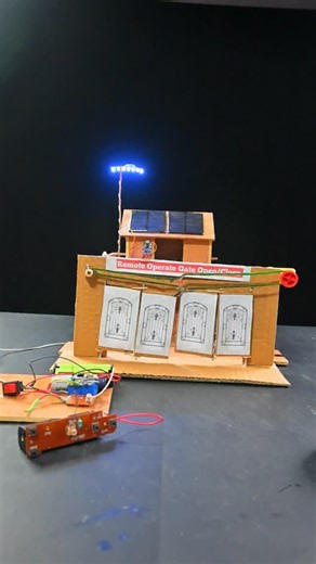 Creative SM on Instagram: "How to Make Automatic Gate Open/Close System with Remote | Diy School Peoject #shorts #diy #schoolproject #automobile #dcmotor"
