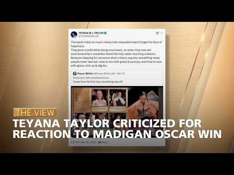 Teyana Taylor Criticized for Reaction to Madigan Oscar Win | The View