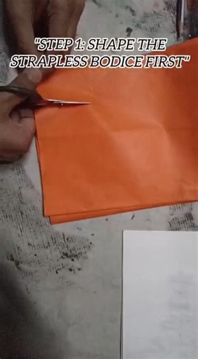 "Mermaid Dress With a Cutout Waist (Paper Tutorial) #Shorts"