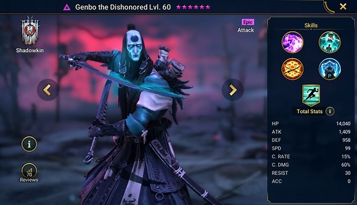 Genbo the Dishonored - HellHades - Raid Shadow Legends