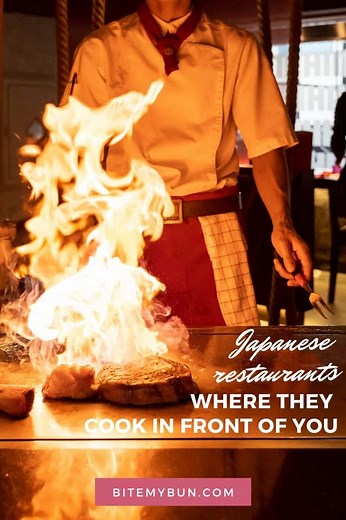 Japanese restaurants that cook in front of you: Have an AWESOME time!