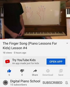 The Finger Song is now out on YouTube! See if you can keep up with your fingers ✌☝ #kidsmusic #preschoolactivities #preschoolathome | Digital Piano School | Facebook