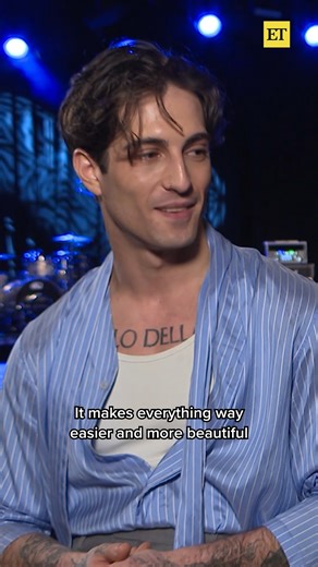 Damiano David explains why his relationship with Dove Cameron is a 'blessing' that 'makes everything easier.' 🥹 Damiano’s single "Next Summer" is out now and his debut solo album, ‘Funny Little Fears,’ is out May 16. | Entertainment Tonight