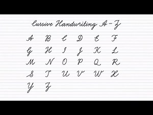 Cursive Handwriting A to Z | How to Write English Capital Letters | Cursive Writing Practice