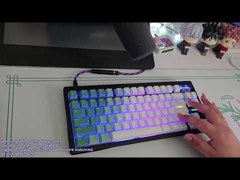 Wooting80HE + Owlab Ti HE Light Switches Sound Test