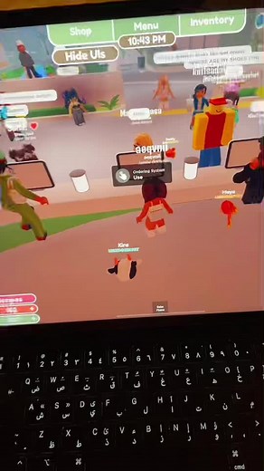 How to work as a cashier in boba cafe!!#fyp #bobacafe #boba #roblox #blowup #foryou #cashier