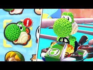 Mario Kart 8 Deluxe - Yarn Yoshi from Yoshi's Woolly World Gameplay
