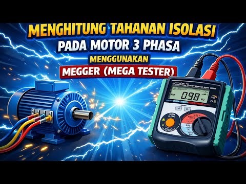Menghitung Tahanan Isolasi pada Motor 3 Phasa Menggunakan Megger (Mega Tester)