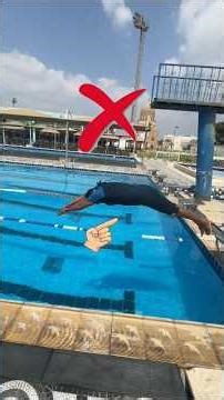 How to Dive in a Swimming Pool – Keep the Sharp Entry Angle