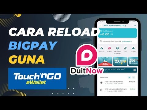Cara Reload eWallet BigPay Pakai DuitNow | Transfer Duit TNG eWallet ke BigPay
