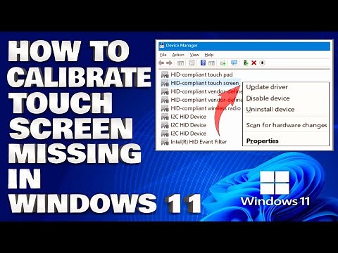How To Calibrate TouchScreen Missing in Windows 11/10 [Solution]