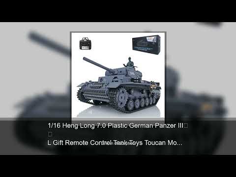 1/16 Heng Long 7.0 Plastic German Panzer III L Gift Remote Control Tank Toys Toucan Model 3848