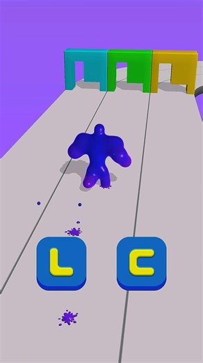 Purple Blob runner Game Gameplay #shorts #games