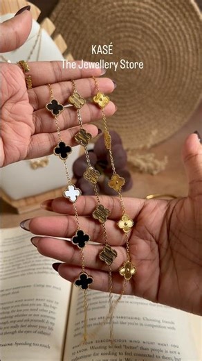 CLOVER BRACELETS #antitarnishjewelry #jewellery #gift #fy #love #gold #fashion #ornaments