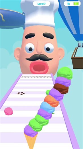 Stacky Ice Cream Runner Level 7 Gameplay Walkthrough (Android/iOS) #shorts