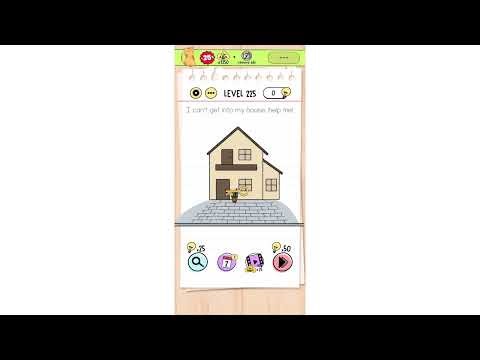 "I can't get into my house help me" Brain Test Level 225 Quick Guide