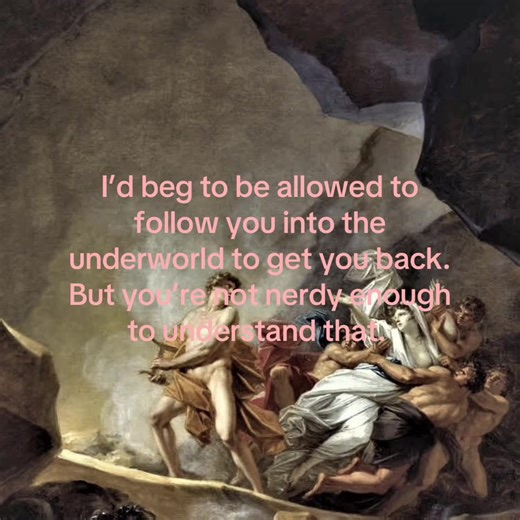 It’ll remain my favorite tale forever. #orpheusandeurydice #greekmythology #orpheus #eurydice #targetaudience