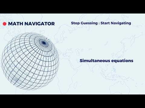 IGCSE International math Simultaneous equation international math introduction