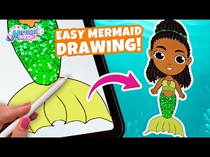 Create YOUR OWN Mermaid! ✨ Easy Step-by-Step Drawing Tutorial