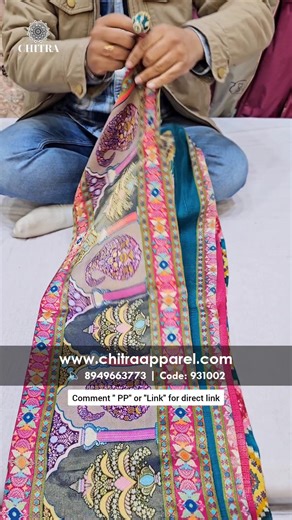 Peacock Blue Kashmiri Saree | Dola Silk with Zari Blouse #shorts #reels #kashmirisaree