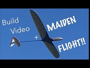 Mini Ultralight Balsa DLG - Build Walkthrough and MAIDEN FLIGHT!