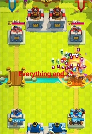 Everything and Everyone Same with Battle field || Super Cell Game #clashroyale #shortsfeed
