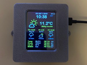 ESP32 Weather Station (BME280, SPS30) #3DThursday #3DPrinting