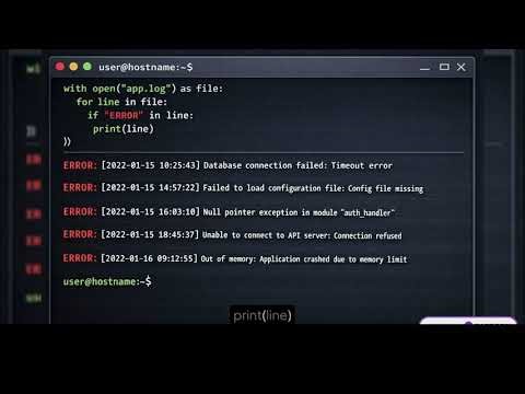 Automate Log Monitoring using Python