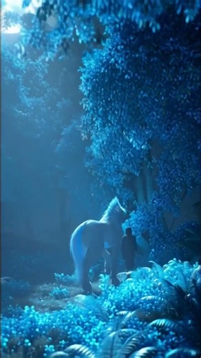 🌌 POV: Walking Through a Bioluminescent Alien Forest | Majestic Creature Encounter in 4K 🌙