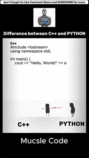 Difference between C++ and Python