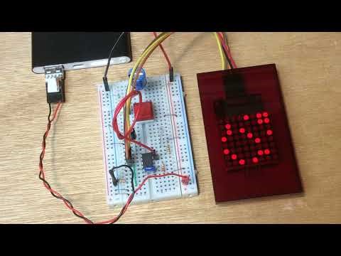 🛸Conway's Game of Life - 👽 Mars Edition - PICAXE 08M2 + MAX7219 Version 2b