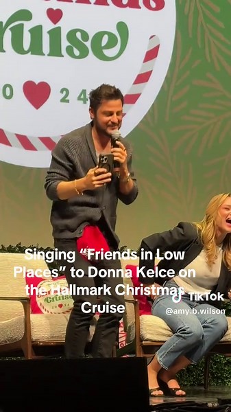 Singing Friends in Low Places to Donna Kelce on Hallmark Christmas Cruise