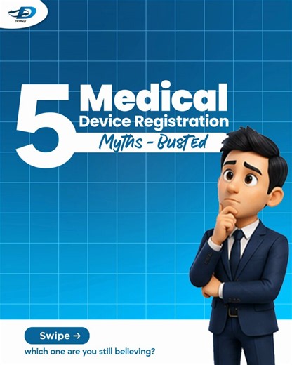 5 #MedicalDevice registration myths, still circulating in 2026.CE Mark from IVDR covering MDR. 510(k) equalling #FDA approval. Class I exempt from Technical Files. Clinical software not a device.Which one has cost your team time?https://t.co/MfGd18QXw4#EUMDR #CDSCO #DDReg