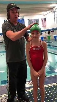 How Young Age Group Swimmers wear their Hammer Head Swim Cap