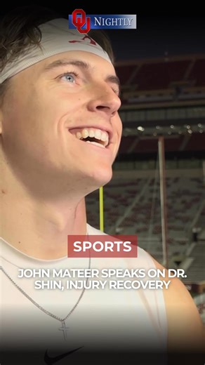 3.7K views · 43 reactions | Sooners’ Quarterback John Mateer spoke on his recovery following a hand injury and eventual surgery earlier this season. Mateer also spoke on the fame his surgeon, Dr. Stephen Shin, has experienced since the successful operation. #sooners #football #cfb #oklahoma #mateer #sports | OU Nightly | Facebook