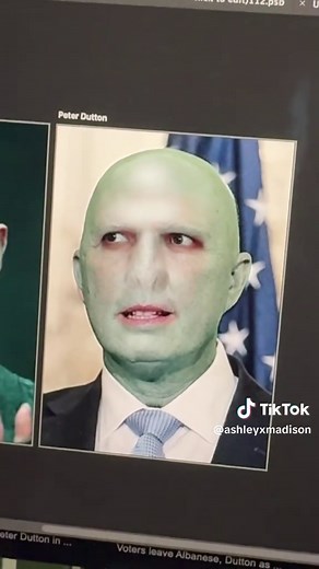 Editing Makeup of Australian Politician Peter Dutton