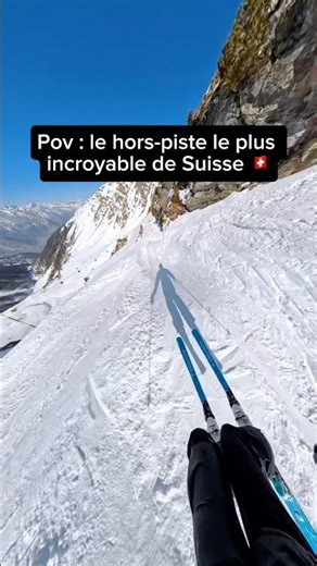 The most incredible marked off-piste skiing I've done in Switzerland 🇨🇭⛷️