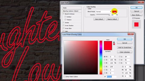 Photoshop tutorial: NEON! How to make a custom, neon sign
