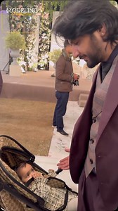 Imran Ashraf Caught in a heartwarming moment with a cute little munchkin at Arooba’s wedding #ImranAshraf | Modeling Pakistan