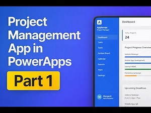 Project Management App in Power Apps – Part 1: Menu Screen | Full Template Available