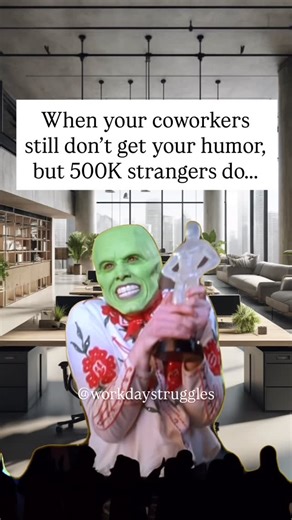 Workday Struggles | Funny Work Memes on Instagram: "This page is the only performance review that matters.🤣 Thank you for 500K followers on Facebook!🫶 Follow @workdaystruggles for more relatable and funny work memes. #500kfollowers #500kstrong #fblifestyle #relatablehumor #funnyworkmemes #workdaystruggles #milestonepost #reallifehumor #relatablehumor #moodoftheday 500k followers, workplace humor, relatable work memes, 9 to 5 struggles, funny relatable memes, funny video memes, viral funny reel