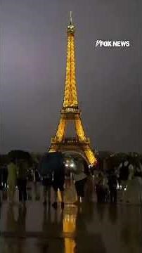 WATCH: Lightning STRIKES Eiffel Tower during violent thunderstorm #shorts #foxnews #news