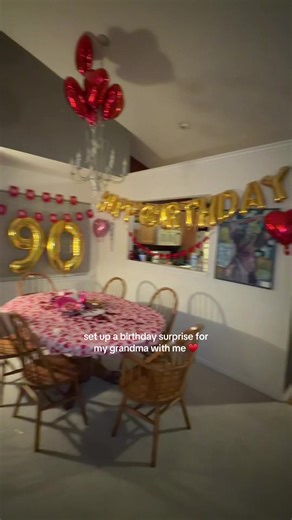 Celebrating Grandma's 90th Birthday Surprise