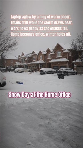 Snow Day in the GTA | Working From Home in a Winter Hush