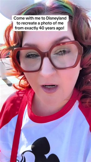 My very first visit to Disneyland was back in 1986. Forty years later, I’m going to recreate one of my photos I have from that visit. #disney #disneyland #disneyparks #mickeymouse #photopass