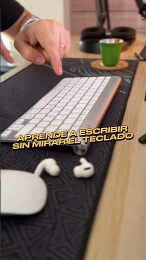 ⌨️Metodo infalible para escribir sin mirar el teclado 👀 #trucos #pc #aprendeencasa